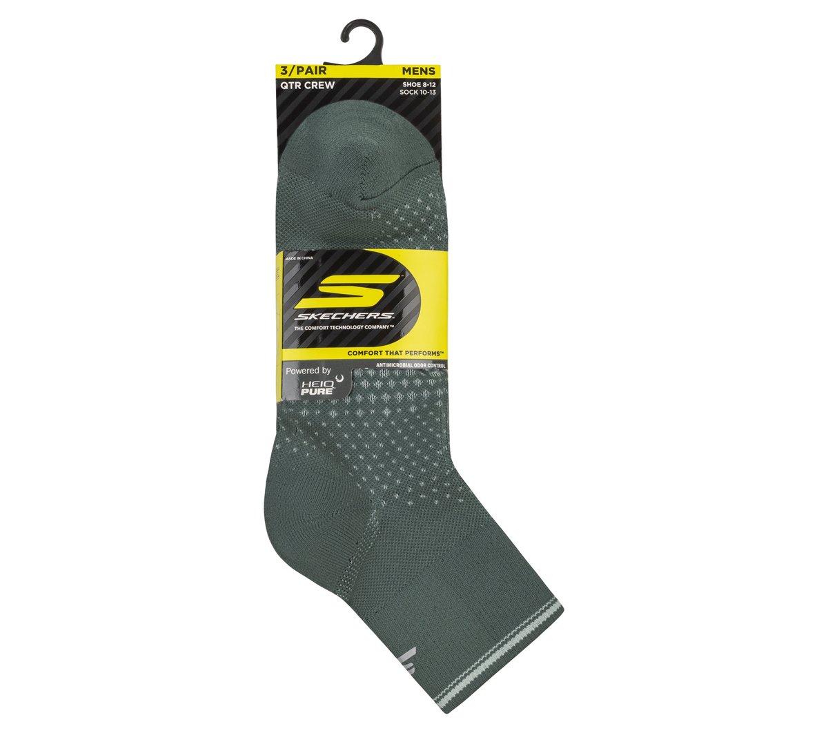 Skechers 3 Pack Men's Performance Running Quarter Socks