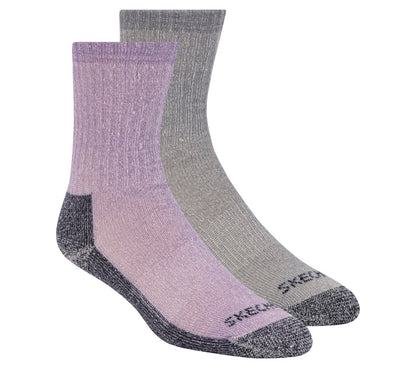 Skechers 2 Pack Women's Crew Wool Socks