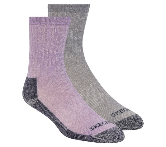Skechers 2 Pack Women's Crew Wool Socks