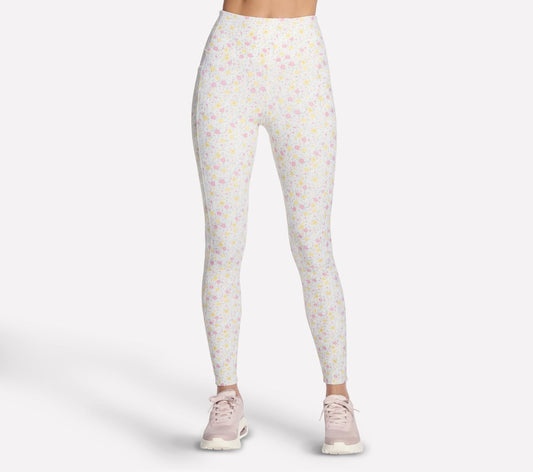 Skechers GO WALK Rib Floral Full Length High-Waisted Legging
