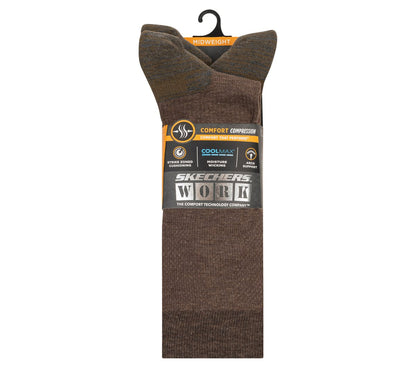 Skechers Work: 3 Pack Men's Over Calf Compression Socks
