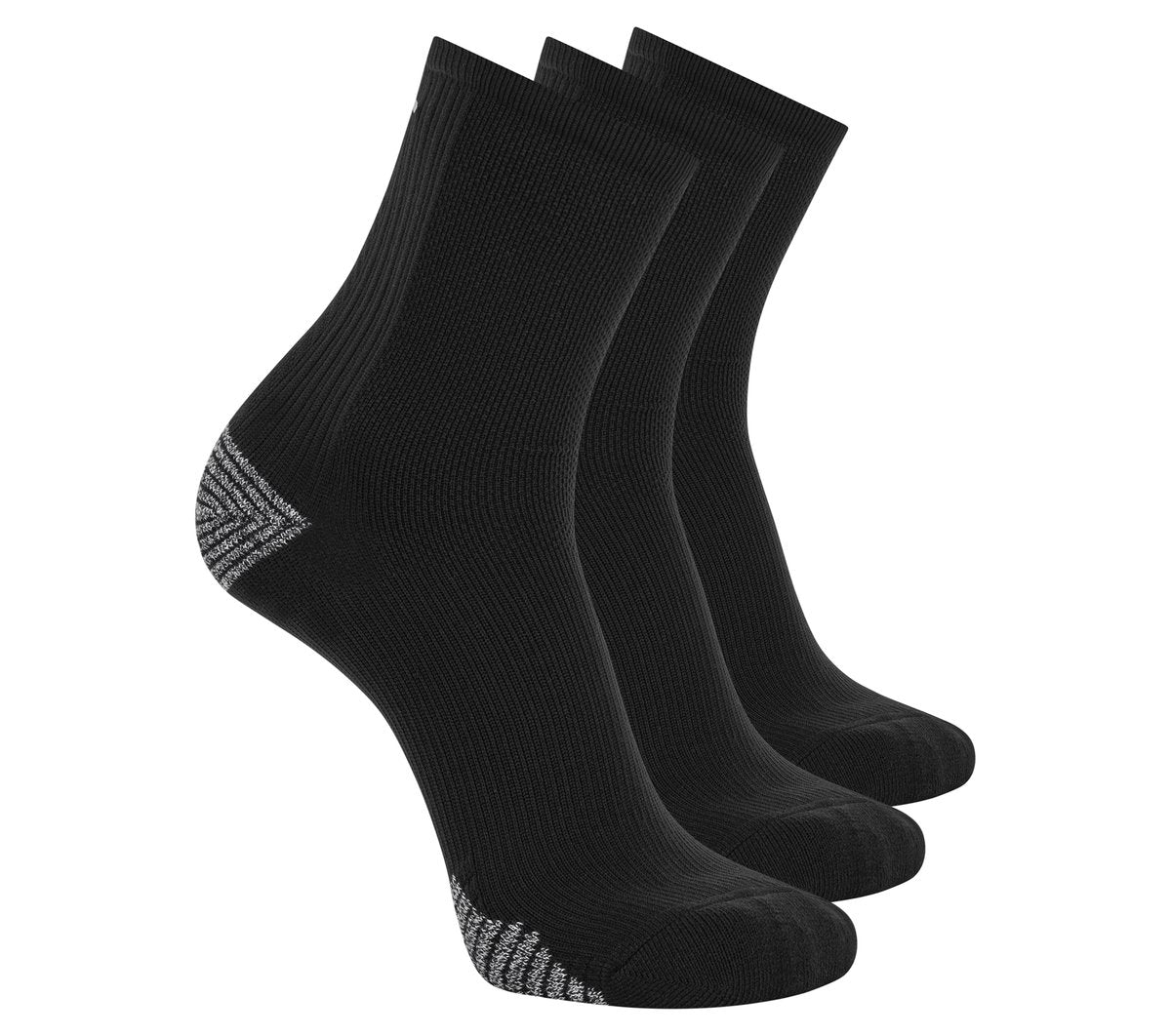 Skechers 3 Pack Men's Performance Running High Quarter Socks