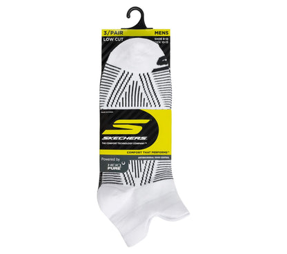 Skechers 3 Pack Men's Performance Low Cut Pattern Socks