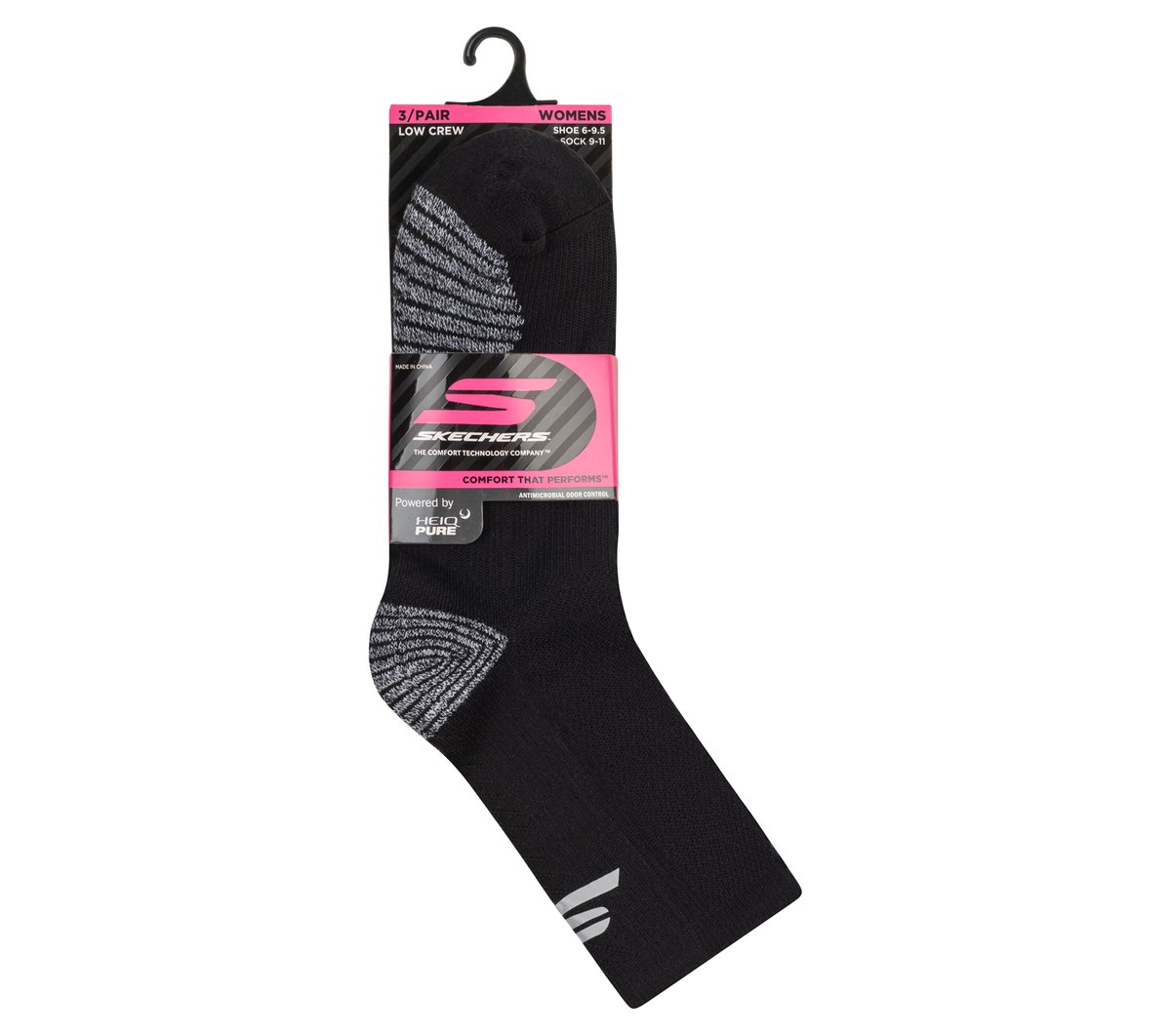 Skechers 3 Pack Women's Half Terry Low Crew Socks