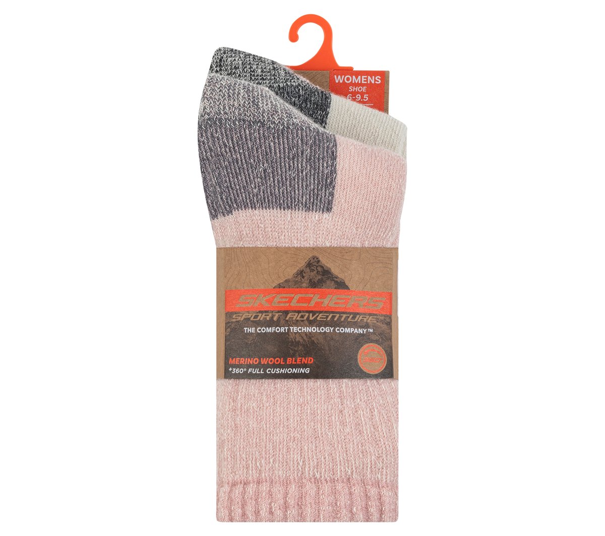 Skechers 2 Pack Women's Crew Wool Socks