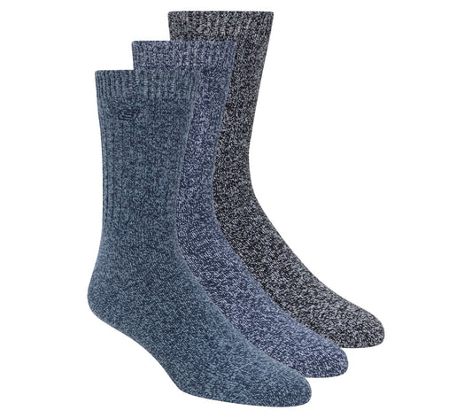 Skechers Super Soft Boot Crew Socks - 3 Pack