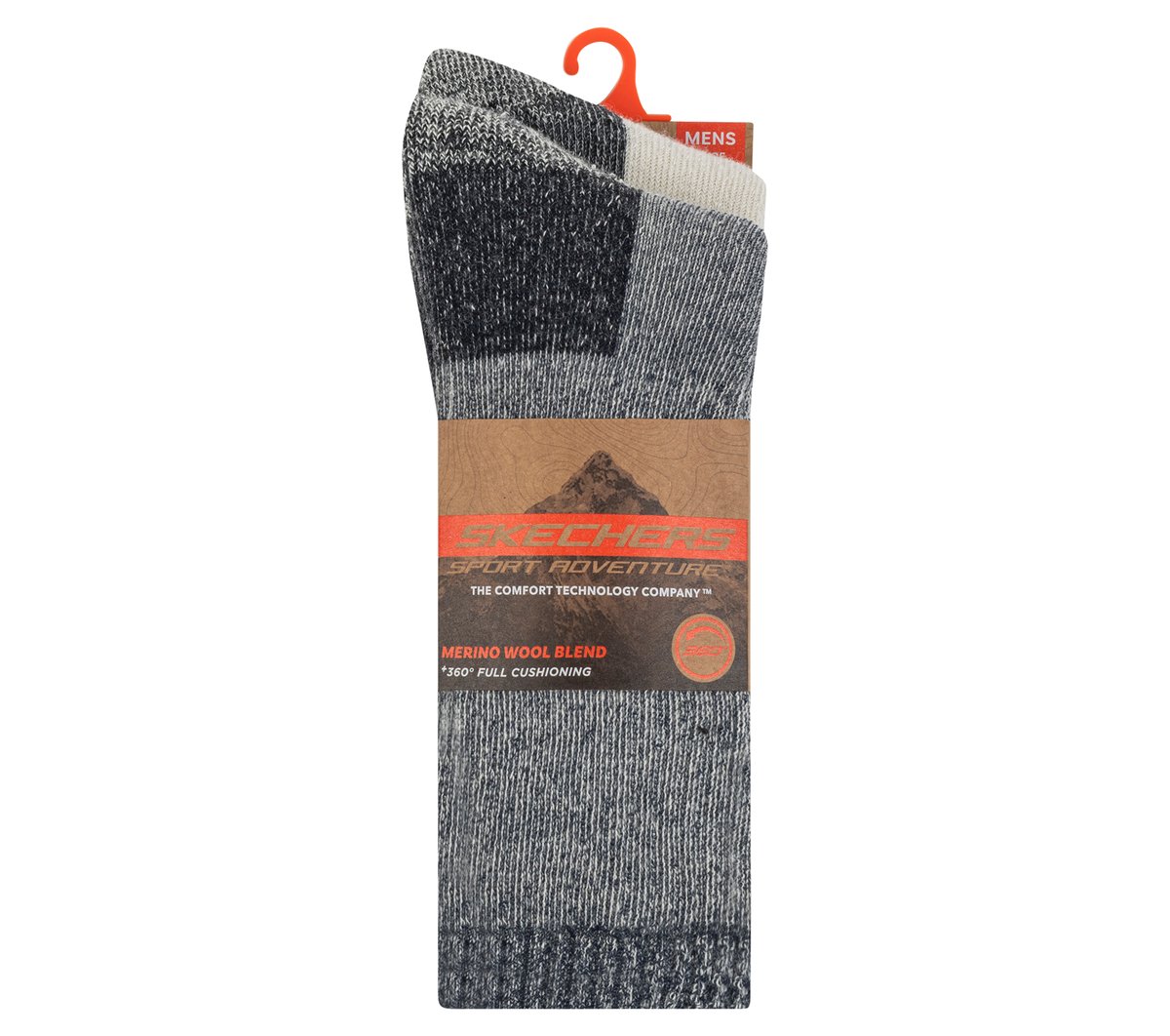 Skechers 2 Pack Men's Crew Wool Socks