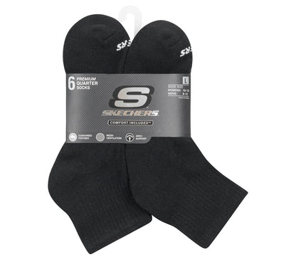 Skechers 6 Pack Core Quarter Large Socks