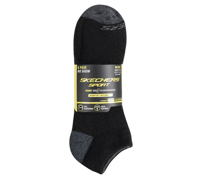 Skechers 6 Pack Walking Low Cut Socks