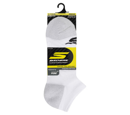 Skechers 3 Pack Men's Terry Low Cut Socks