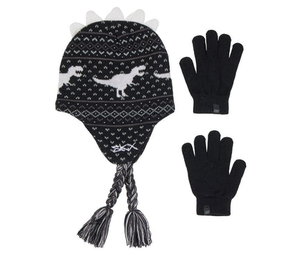 Skechers Glow In The Dark Dino Hat Set