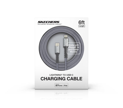 Skechers Lightning to USB-C Charging Cable