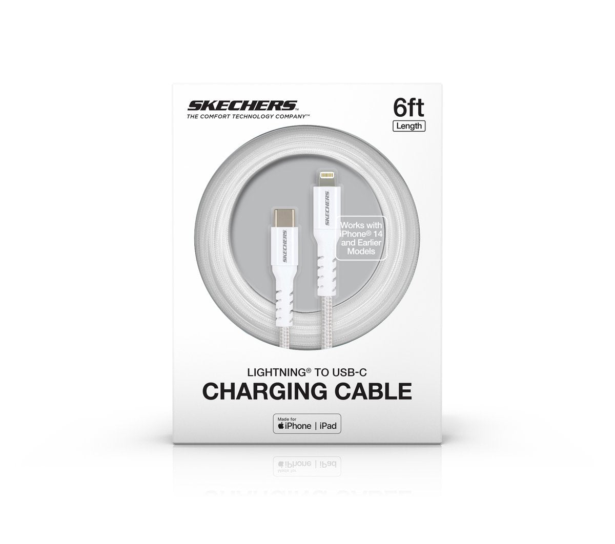 Skechers Lightning to USB-C Charging Cable